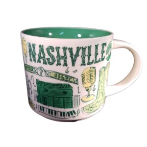 Starbucks Nashville Been There Series Ceramic Coffee Mug, 14 oz