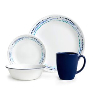 corelle livingware ocean blues 16-pc dinnerware set