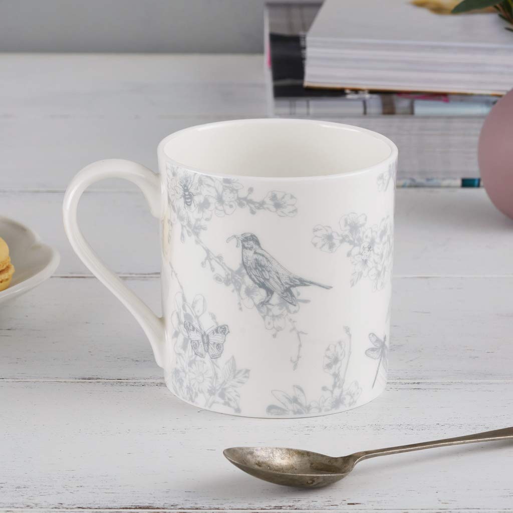 Victoria Eggs | Flower Mug | Floral Coffee Mug & Tea Cup | Fine Bone China Coffee Cup | Flower Coffee Mug & Tea Cups For Women | Fine China Tea Mugs | Handmade Mugs | Bone China Mugs | Floral Tea Cups