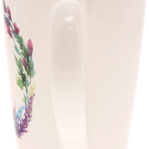 Pavilion - Mimi Inspire 17-ounce Cup, Floral Pattern Coffee Mug, Butterfly Coffee Cup, Spring Summer Kitchen Ideas, Mimi Gifts, Microwave & Dishwasher Safe, 1 Count, Cream