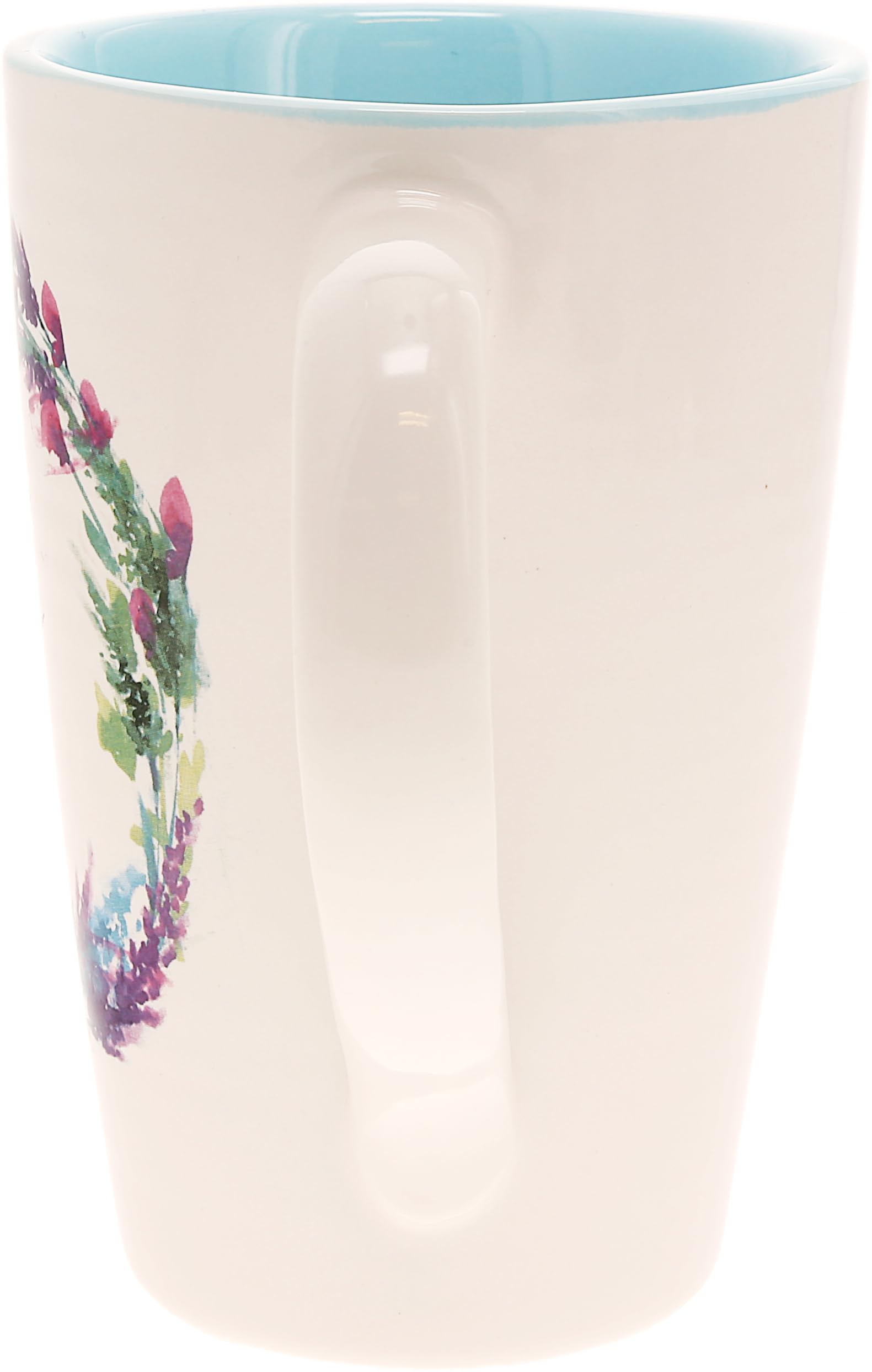 Pavilion - Mimi Inspire 17-ounce Cup, Floral Pattern Coffee Mug, Butterfly Coffee Cup, Spring Summer Kitchen Ideas, Mimi Gifts, Microwave & Dishwasher Safe, 1 Count, Cream