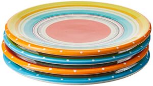 certified international mariachi canape plates (set of 4), 6", multicolor