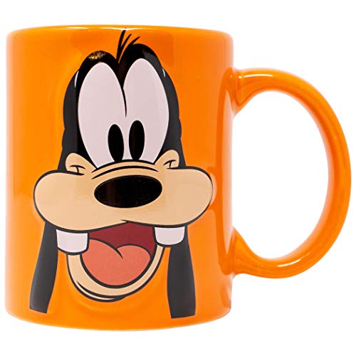 Disney Goofy Face Orange 11 Ounce Mug