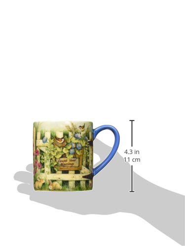 Lang Garden Gate 14 oz. Mug by Susan Winget (10995021062), 1 Count (Pack of 1), Multicolored