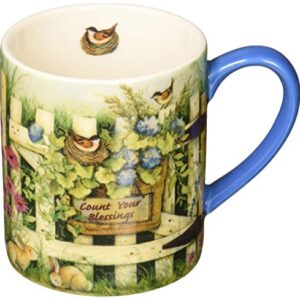 Lang Garden Gate 14 oz. Mug by Susan Winget (10995021062), 1 Count (Pack of 1), Multicolored