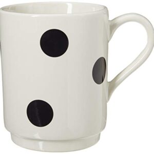 Kate Spade New York Deco Dot Mug, 0.75 LB, White