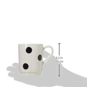 Kate Spade New York Deco Dot Mug, 0.75 LB, White