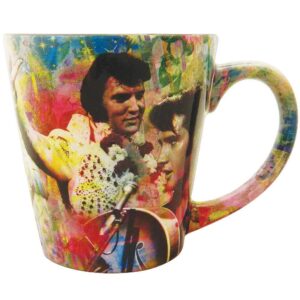 midsouth products elvis presley mug with color collage
