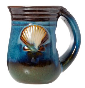 cape shore 18oz stoneware handwarmer mug - multiple styles available (seashell)