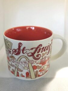 starbucks st. louis been there series ceramic coffee mug cup 14oz