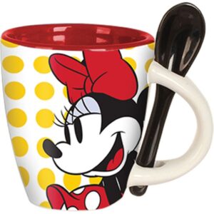 disney minnie classic dots espresso cup with spoon