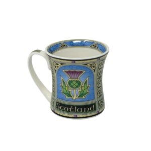 Royal Tara Scotland Mug with Thistle - New Bone China Scottish Porcelain Cup, 325ml