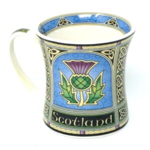 Royal Tara Scotland Mug with Thistle - New Bone China Scottish Porcelain Cup, 325ml