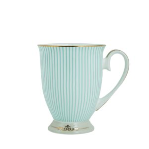 enjohos tea cups and saucers royal vintage porcelain bone china coffee mug/tea cup/gift ideas (royal blue stripe)