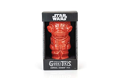 Geeki Tikis Star Wars Admiral Ackbar Mug | Official Star Wars Collectible Tiki Style Ceramic Cup | Holds 19 Ounces