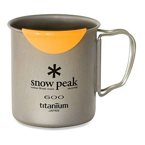 Snow Peak HotLips Titanium Mug - Ultralight & Durable Titanium Mug for Camping, Backpacking & Hiking Trips - Portable Camping Kitchenware Supplies