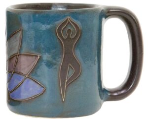 mara stoneware yoga meditation 16oz handcrafted mug