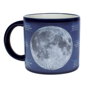 the unemployed philosophers guild heat changing moon mug - add coffee and names of landing sites astronauts and more appear