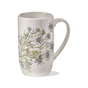 tag chamomile herb garden tall white tea stoneware coffee mug gift multi