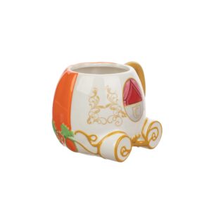 Bioworld Cinderella Pumpkin Sculpted Ceramic Mug