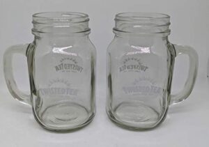 twisted tea 22oz mason jar mugs | set of two (2)