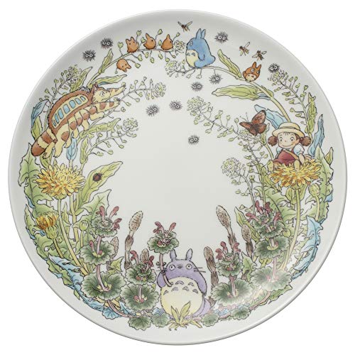 Noritake T50116A/4660-2 My Neighbor Totoro Plate, 9.1 inches (23 cm), Dandelion Version, Microwave Safe, 1 Piece, Bone China