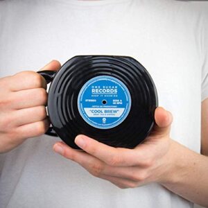 gift republic vinyl record shaped mug