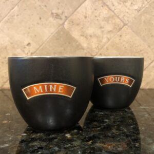 bailey's irish cream ceramic cups (set of 2)