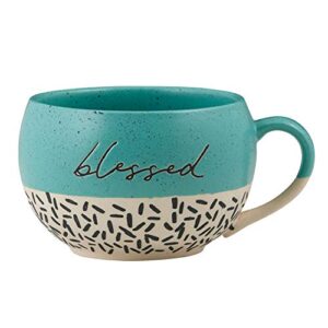 creative brands it is well stoneware mug, 16-ounce, blessed
