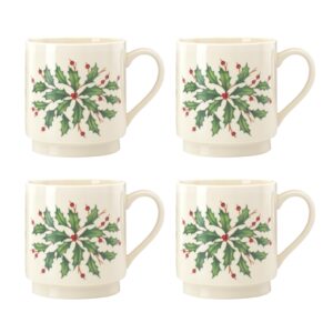 lenox 853763 holiday 4-piece stackable mug set