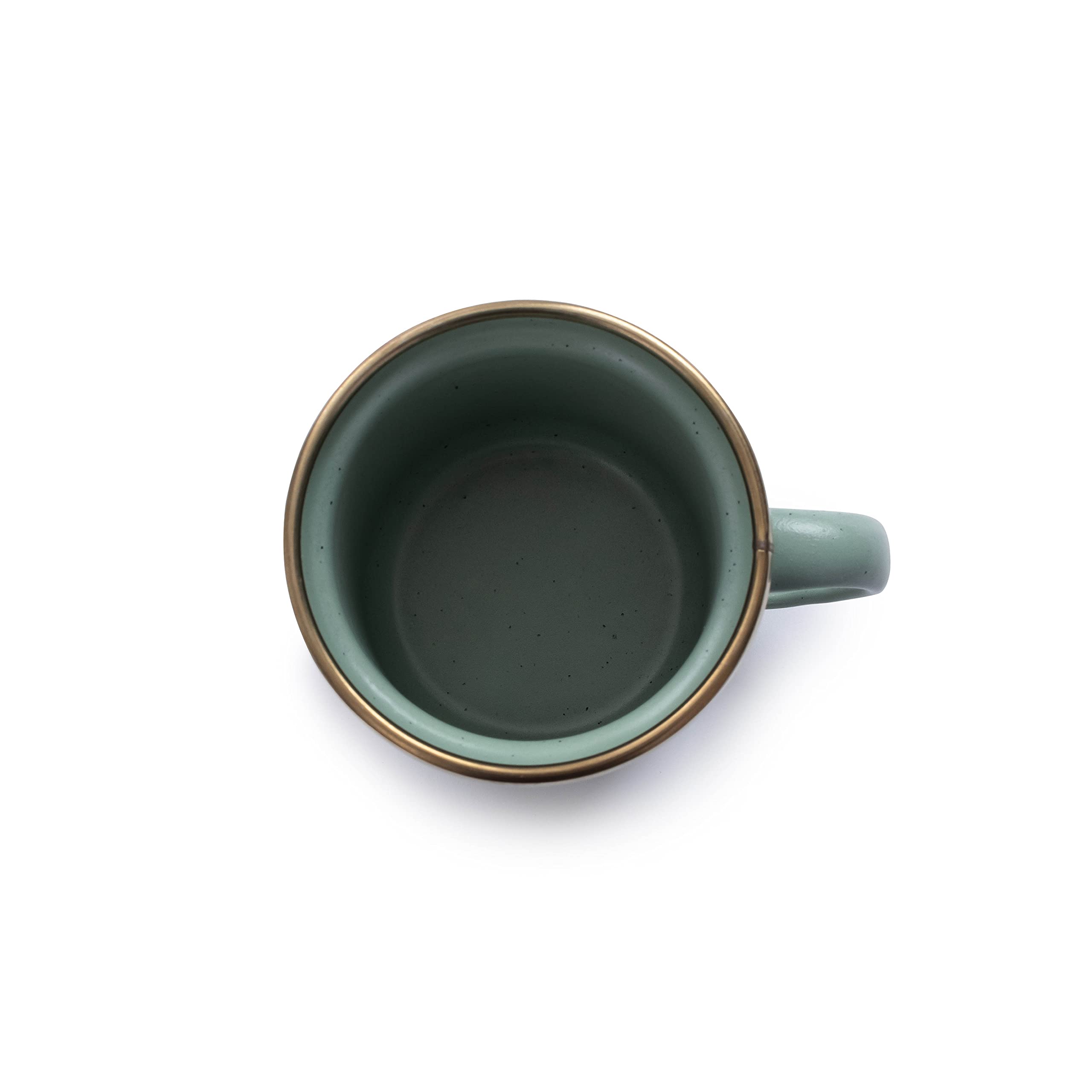 Barebones Enamel Espresso Cup Set - Mint, 4 oz