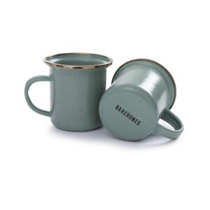 Barebones Enamel Espresso Cup Set - Mint, 4 oz