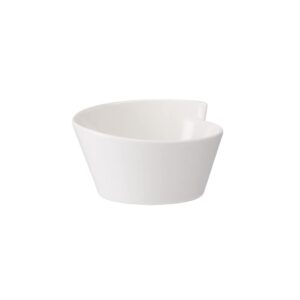 villeroy & boch new wave small round porcelain rice bowl, 15.5 oz, white