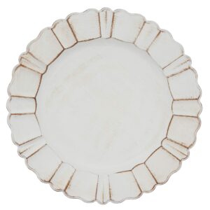 scalloped ruffled charger plates (set of 4)