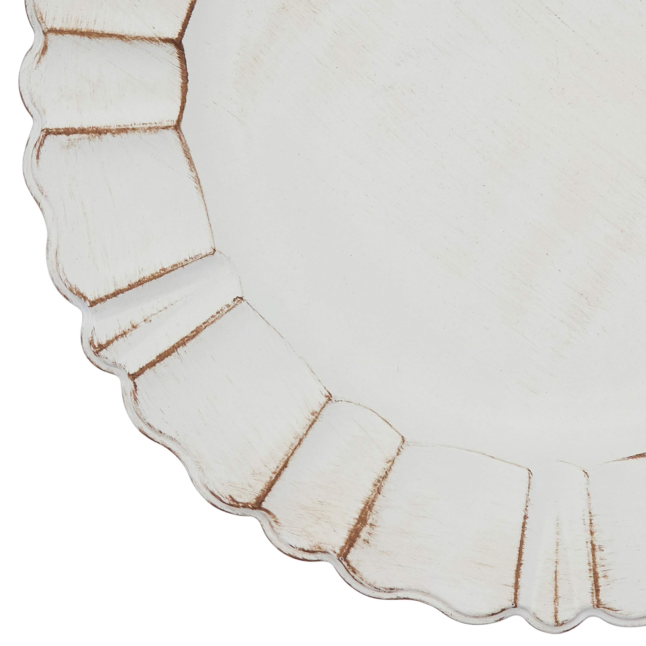 Scalloped Ruffled Charger Plates (Set of 4)