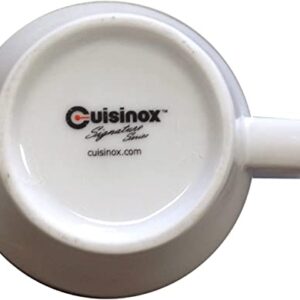 CUISINOX Cusinox White Porcelain Espresso Cup Sets for Espresso Coffee, 2 Oz