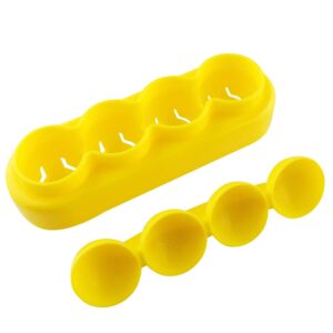 JCBIZ 1Set with 4 Pcs Rice Ball Mould Shaker Ball Shape Sushi Maker Mould and 2 Smile Face Seaweed Punch Embossing Mould Kitchen Tools for Shake DIY Lunch with a Mini Rice Spoon