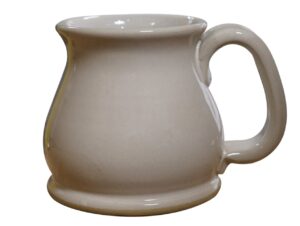 shs collection usa handmade 12oz coffee mug potbelly (high gloss white)