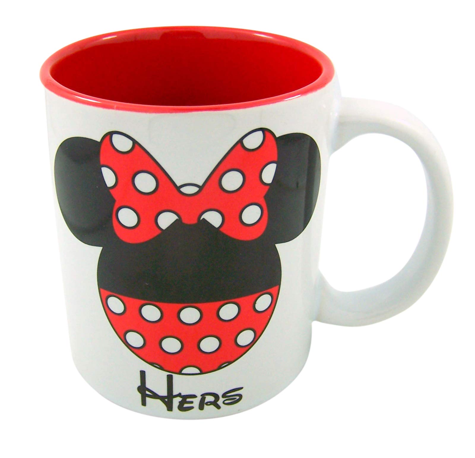 Needzo His and Hers Mickey and Minnie Couples Coffee Mug Cup, Set of 2