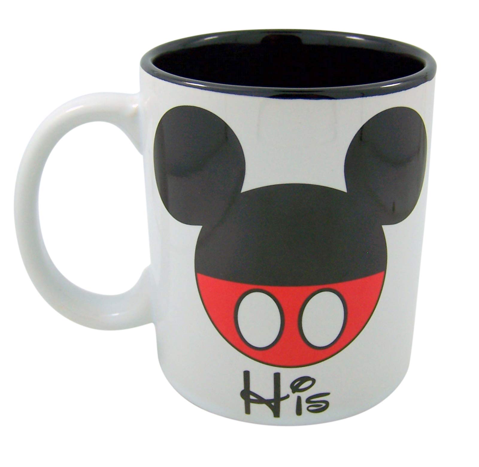 Needzo His and Hers Mickey and Minnie Couples Coffee Mug Cup, Set of 2