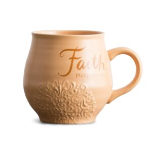 stoneware mug - faith - philippians 4:13