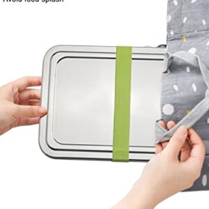 VENTION Stainless Steel Kids Plates with Lids, Divided Plates for Kids, 3 Compartment Kids and Toddler Plates, 2 Pack