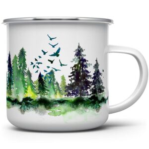 Get Lost Enamel Camper Mug, Camping Coffee Mug, Nature Outdoor Hiking Camp Lover Gift (12oz)