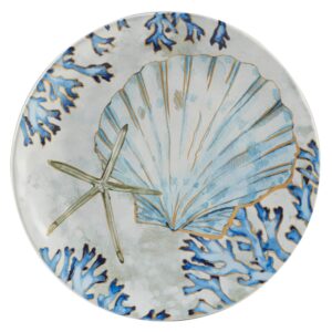 Certified International Playa Shells 8.5" Salad/Dessert Plates, Medium, Set of 4