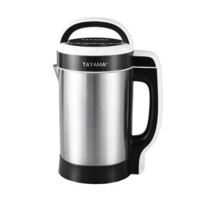 tayama multi-functional stainless steel soy and nutmilk maker, 1.3l, black
