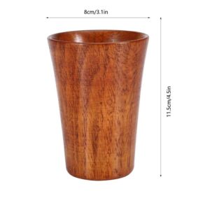 Fdit Top-Grade Natural Solid Wooden Tea Cofee Cup Wine Mug