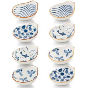 evannt dipping sauce bowls ceramic soy sauce dish set of 8 condiments seasoning dishes side dishes
