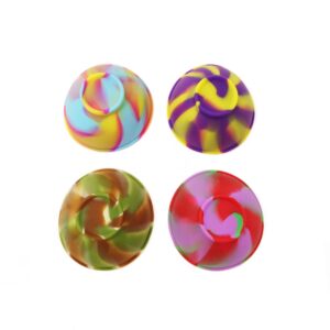 HONBAY 4PCS Mini Multi-color Silicone Pinch Bowls for Condiments Candy or Small DIY Crafts