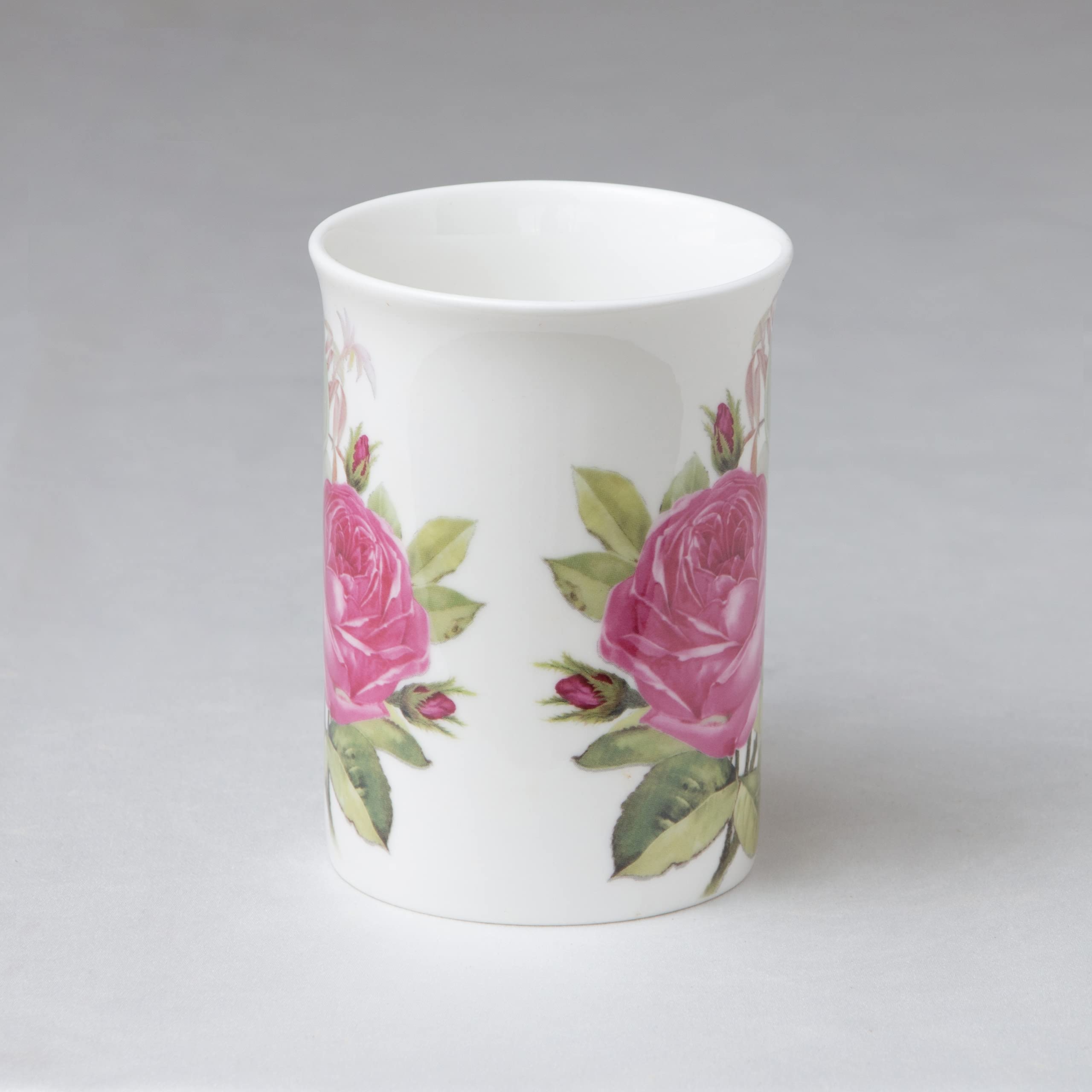 Grace Teaware Bone China Coffee Tea Mugs 9-Ounce, Assorted Set of 4 (English Tea Floral)