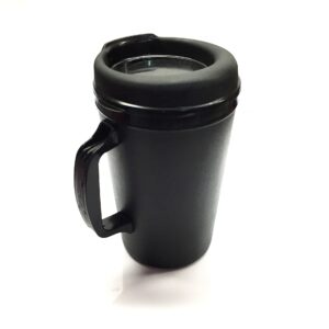 GAMA Electronics 20 oz ThermoServ Foam Insulated Coffee Mug Black/Green Two Pack